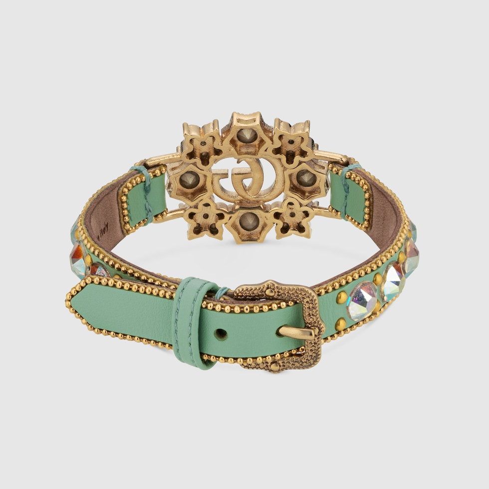 Gucci double g store flower bracelet