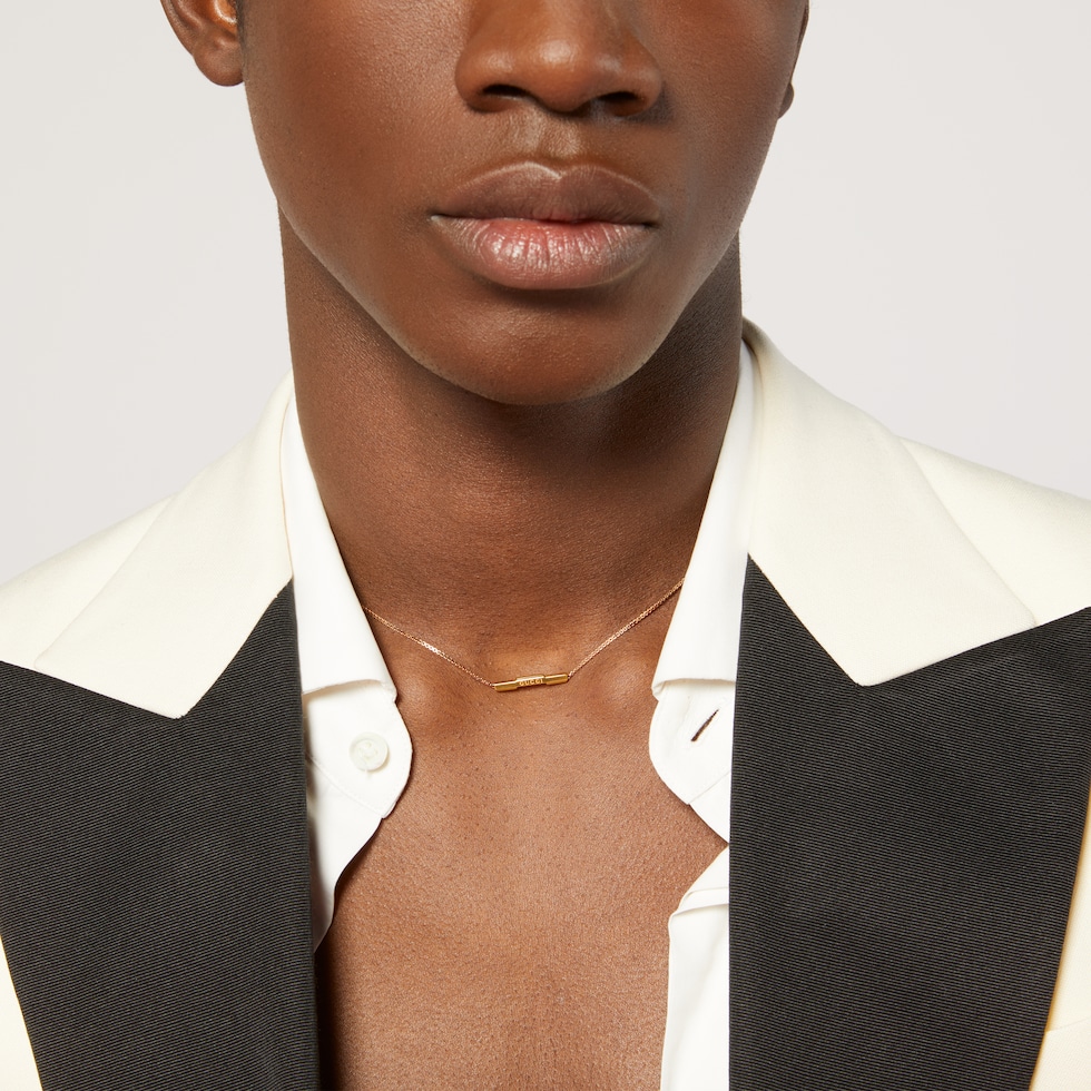 Gucci Link to Love 18k necklace in 18k rose gold | GUCCI® US