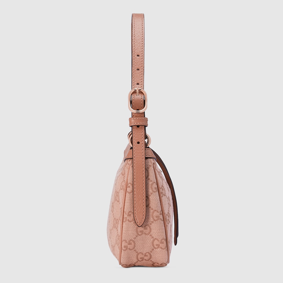 Ophidia GG small handbag in pink canvas | GUCCI® SG