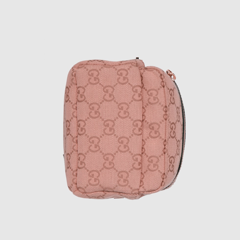 Ophidia mini crossbody bag in pink canvas | GUCCI® SG