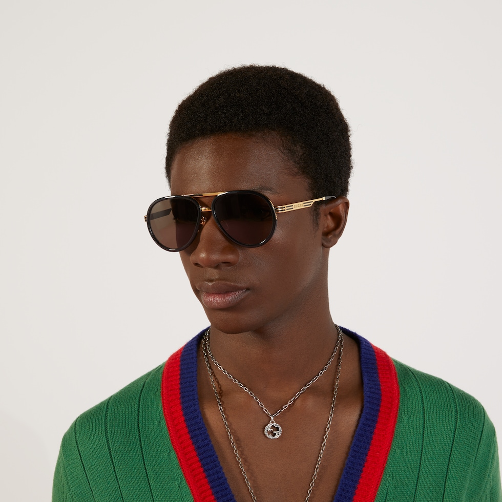 Aviator glasses gucci store