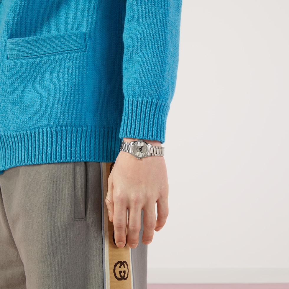 G-Timeless Uhr, 27 mm in Edelstahl | GUCCI® DE 