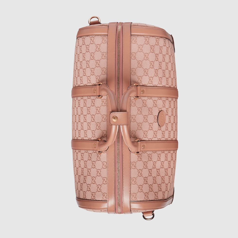 GG small duffle bag in pink canvas | GUCCI® SG
