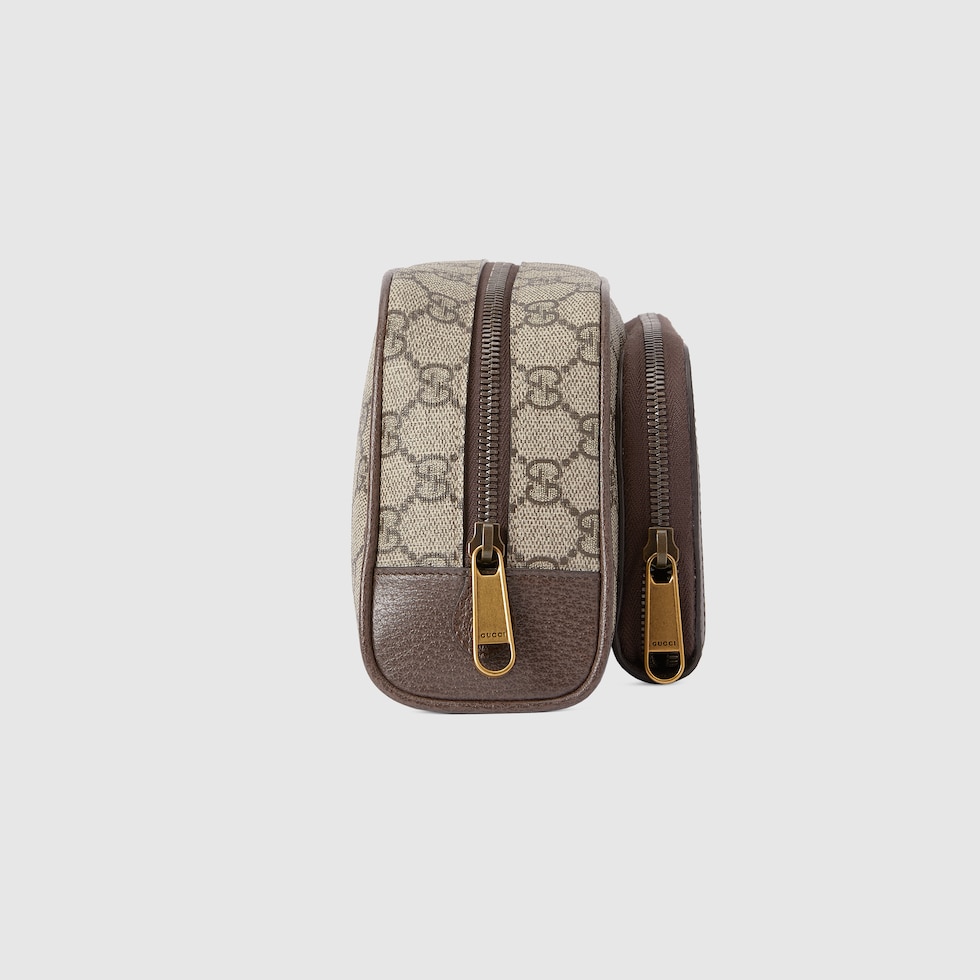 Ophidia GG toiletry case in beige and ebony Supeme GUCCI® TR
