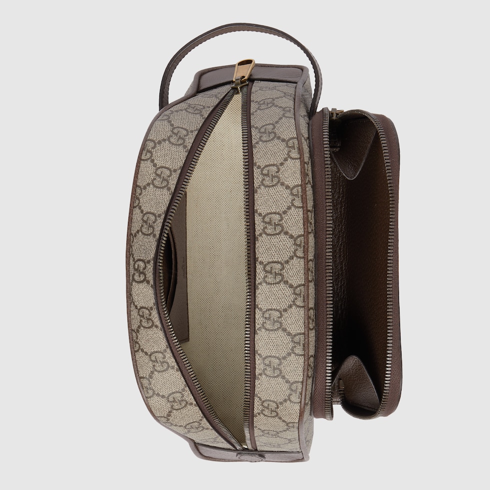 Ophidia GG toiletry case in beige and ebony Supeme GUCCI® TR