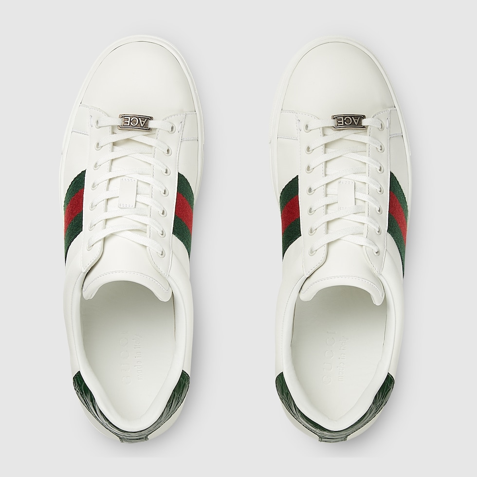 Mens gucci ace sneakers on sale