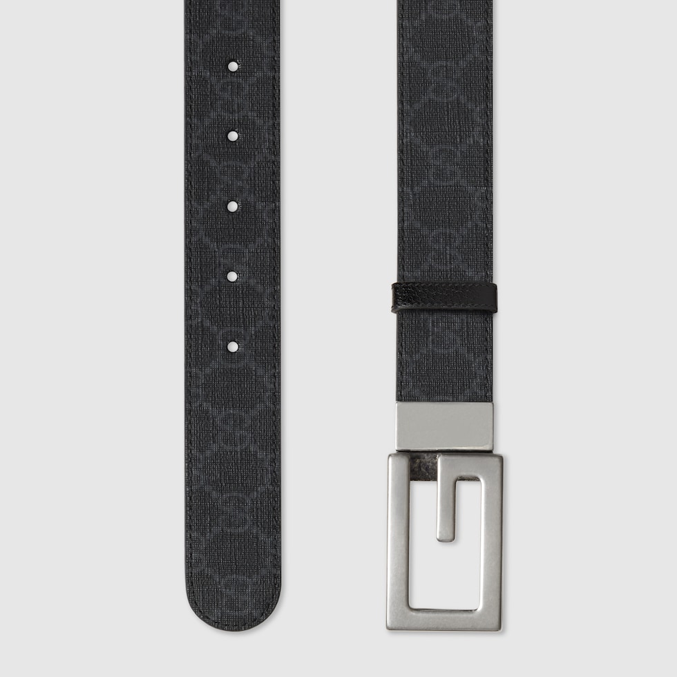 箱付 Gucci リバーシブル ベルト（スクエアG バックル） 90cm グッチ グッチ メンズ ベルトスクエアG バックル リバーシブル ベルト