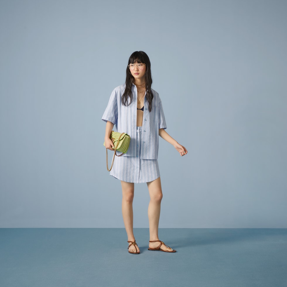 新品　bluelea Dot Jacquard suspenders skirt Polka Dot Suspenders | Blue Suspenders with Large Pink Polka