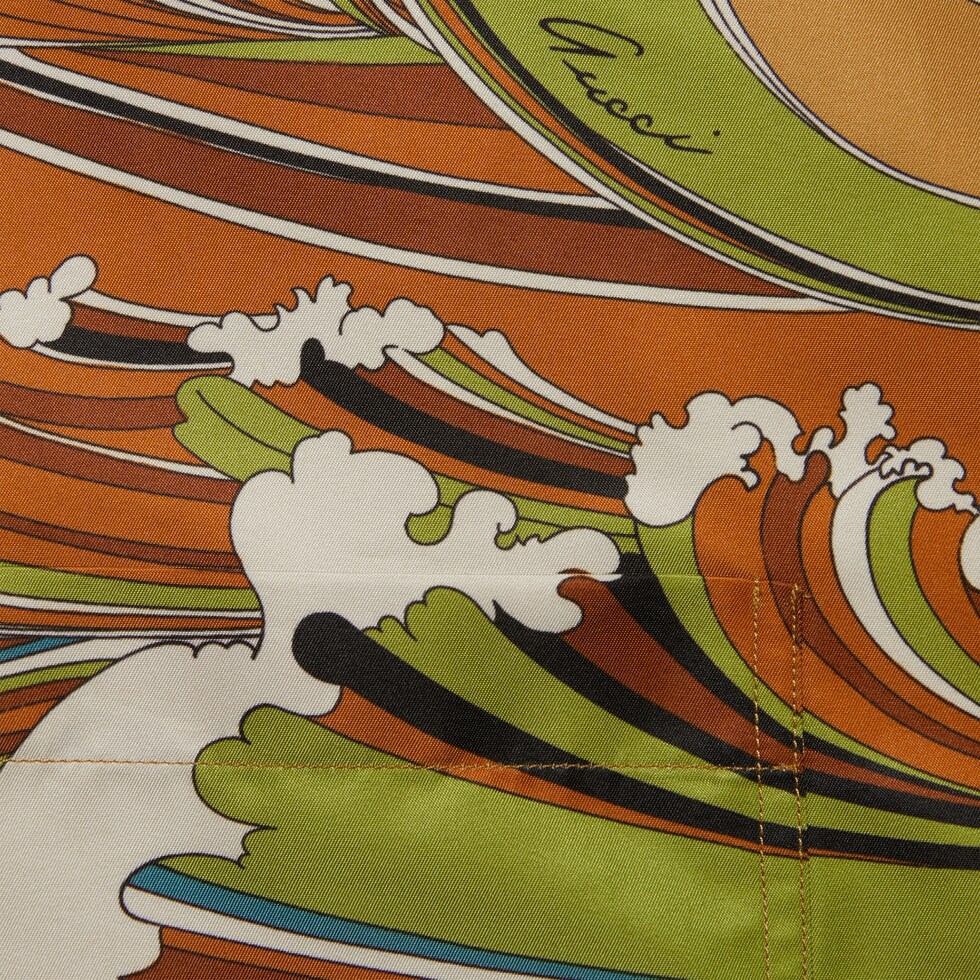 Gucci waves print fabric bowling shirt in multicolour | GUCCI® SG