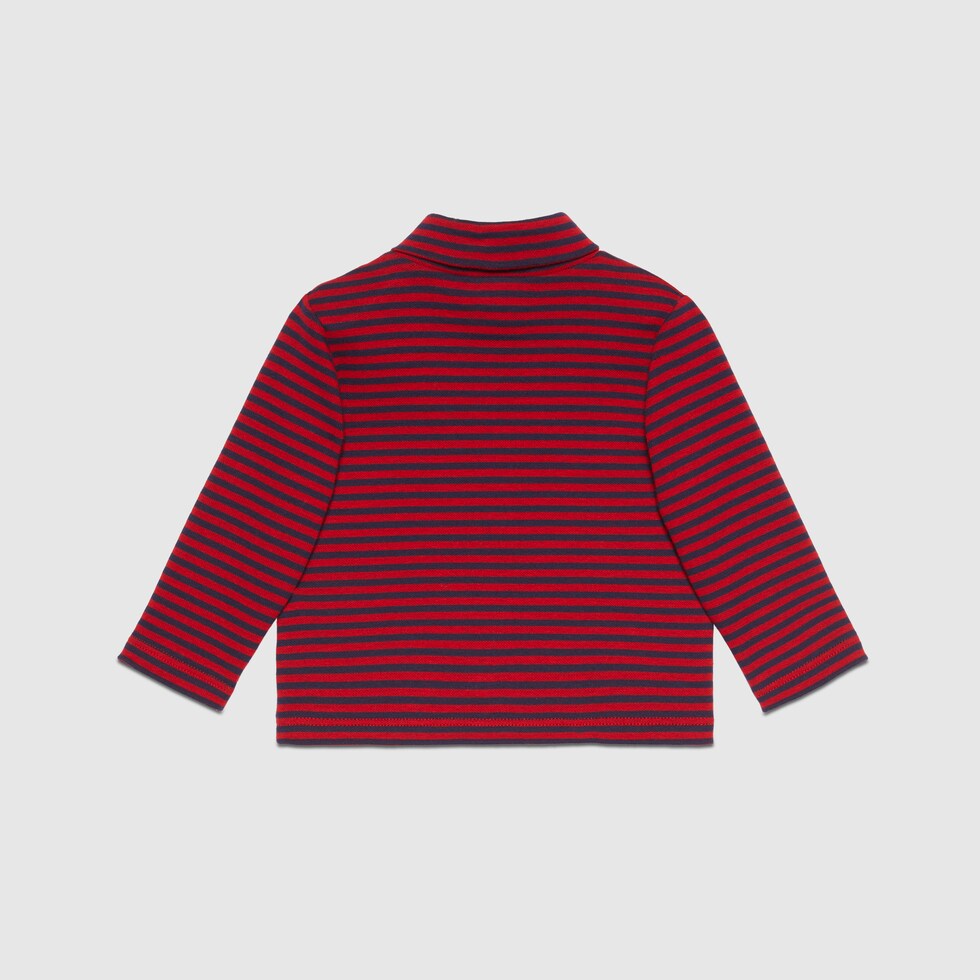 Baby Interlocking G jumper in red and black GUCCI® IE
