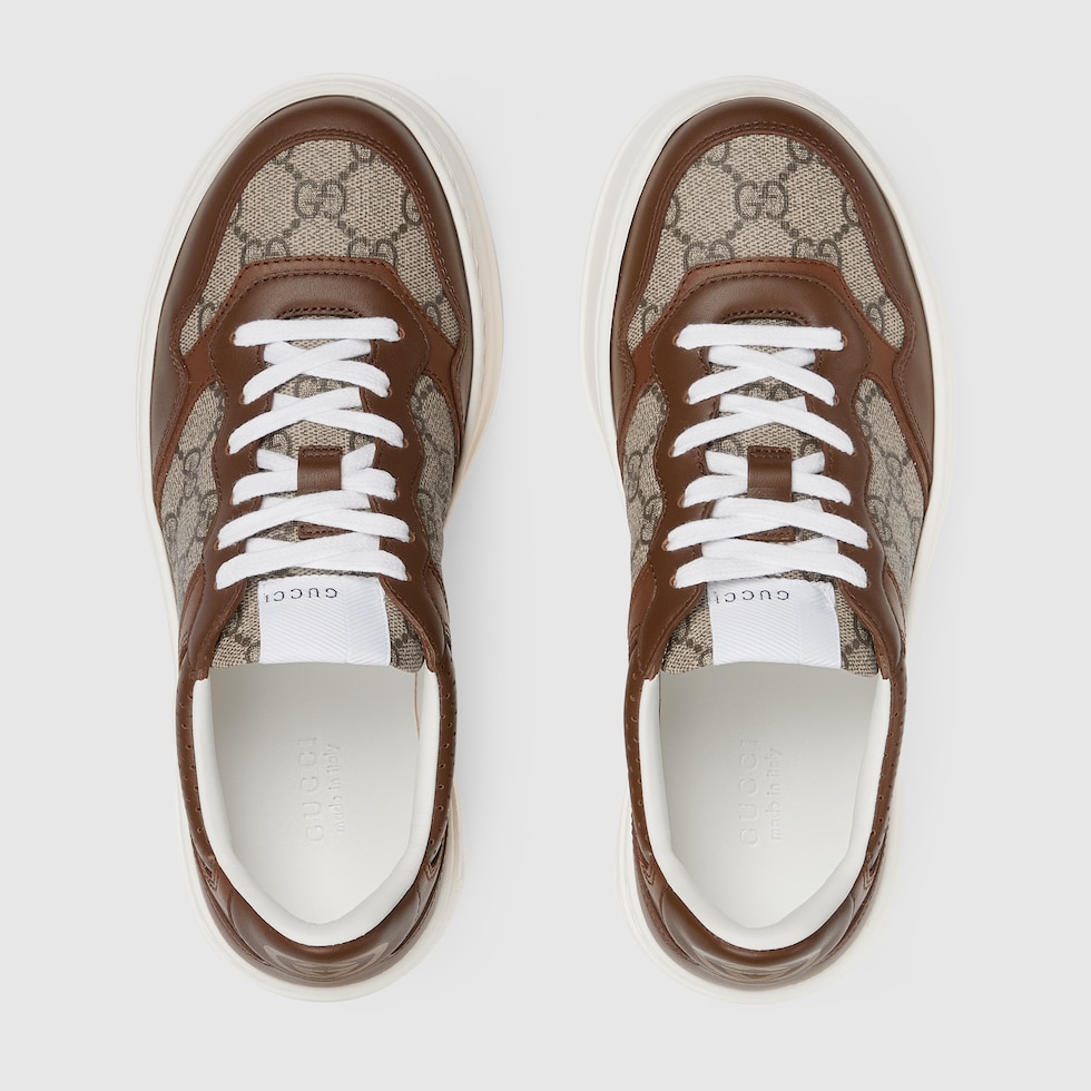 Women's GG sneaker in light brown leather | GUCCI® US