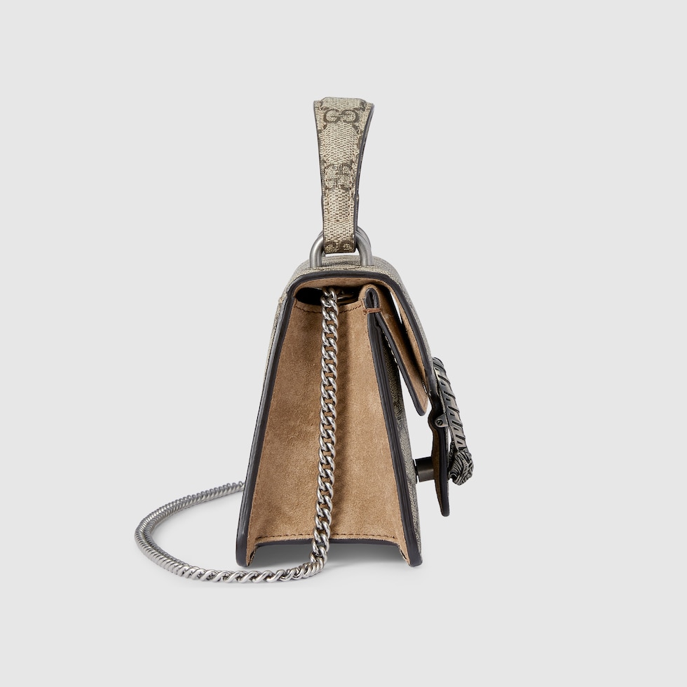 Small Dionysus top handle bag in beige and ebony Supreme