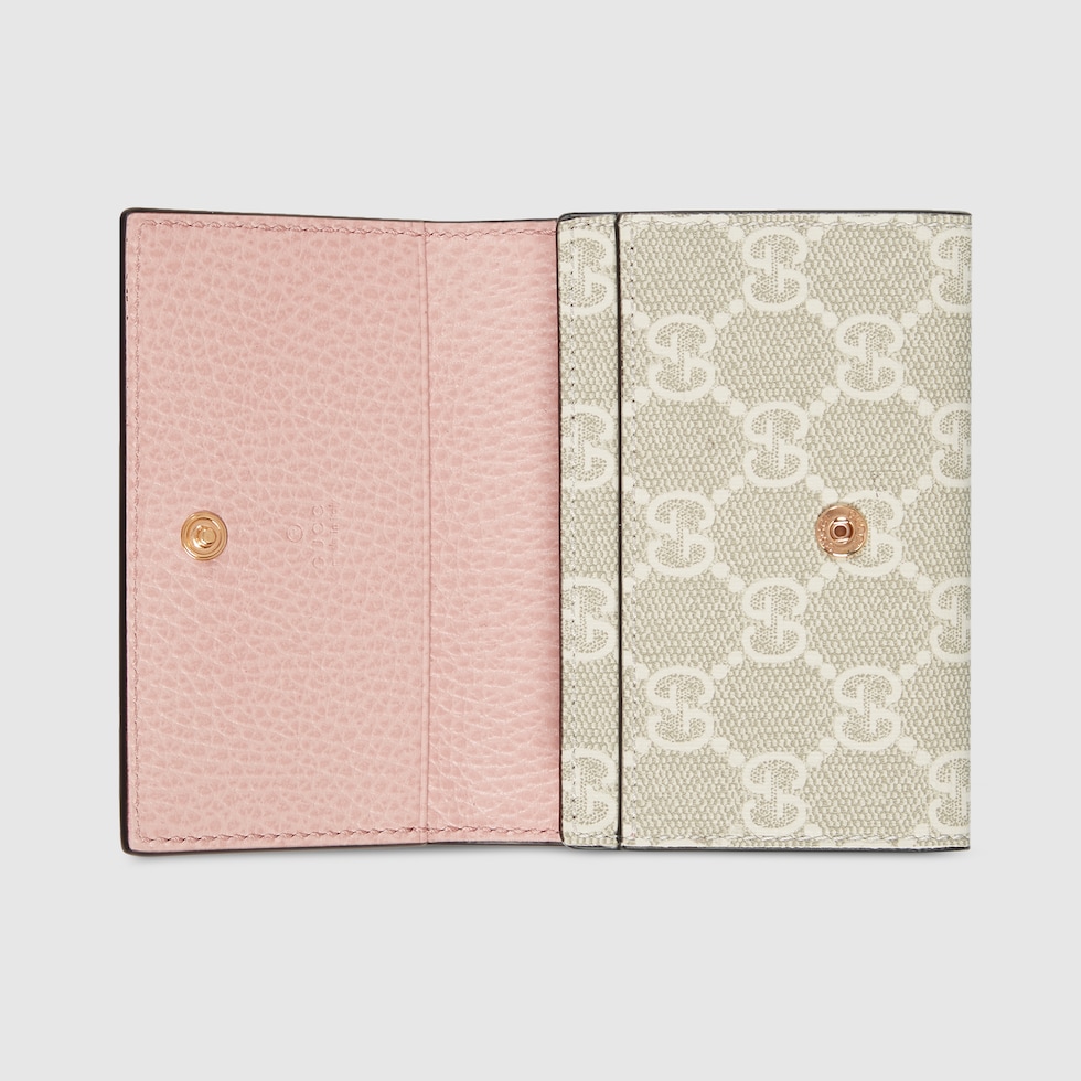 ダブルG バイカラー カードケース(名刺入れ) ・ライトピンク ダブルG バイカラー カードケース(名刺入れ) ・ライトピンク