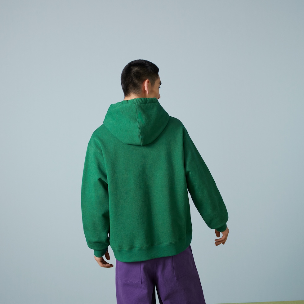 Felpa gucci outlet tigre verde