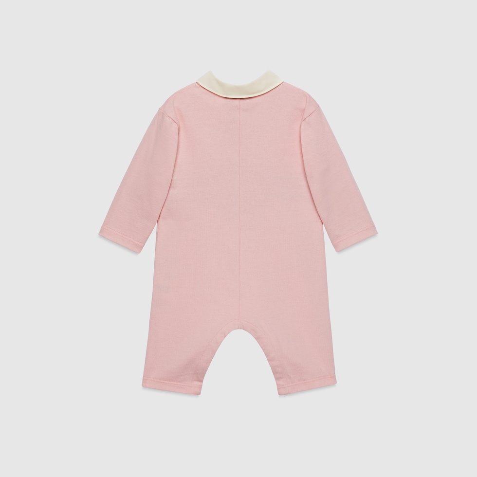 Baby Interlocking G cotton one-piece