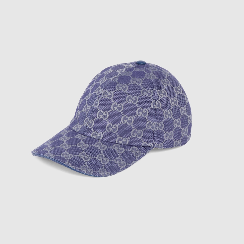 お礼や感謝伝えるプチギフト GG帆布棒球帽in 蓝色和灰色| GUCCI® DE 帽子