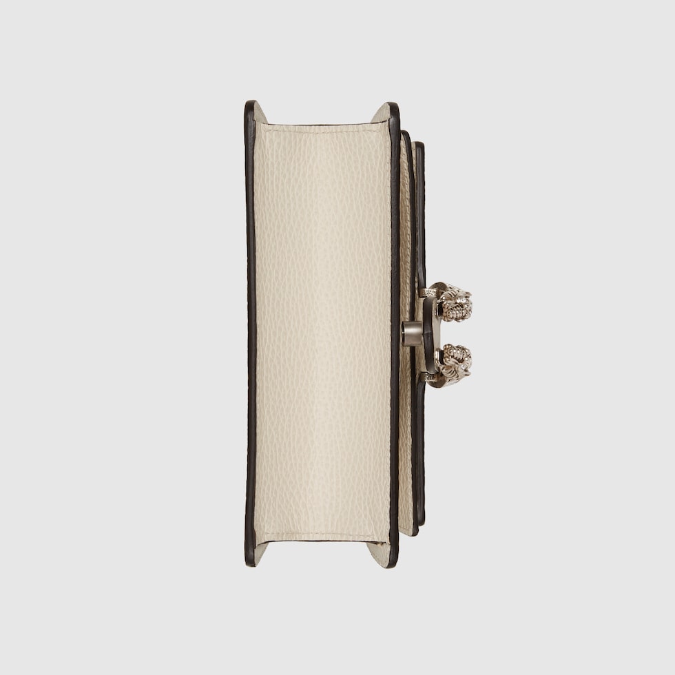 Dionysus mini top handle bag in white leather | GUCCI® US