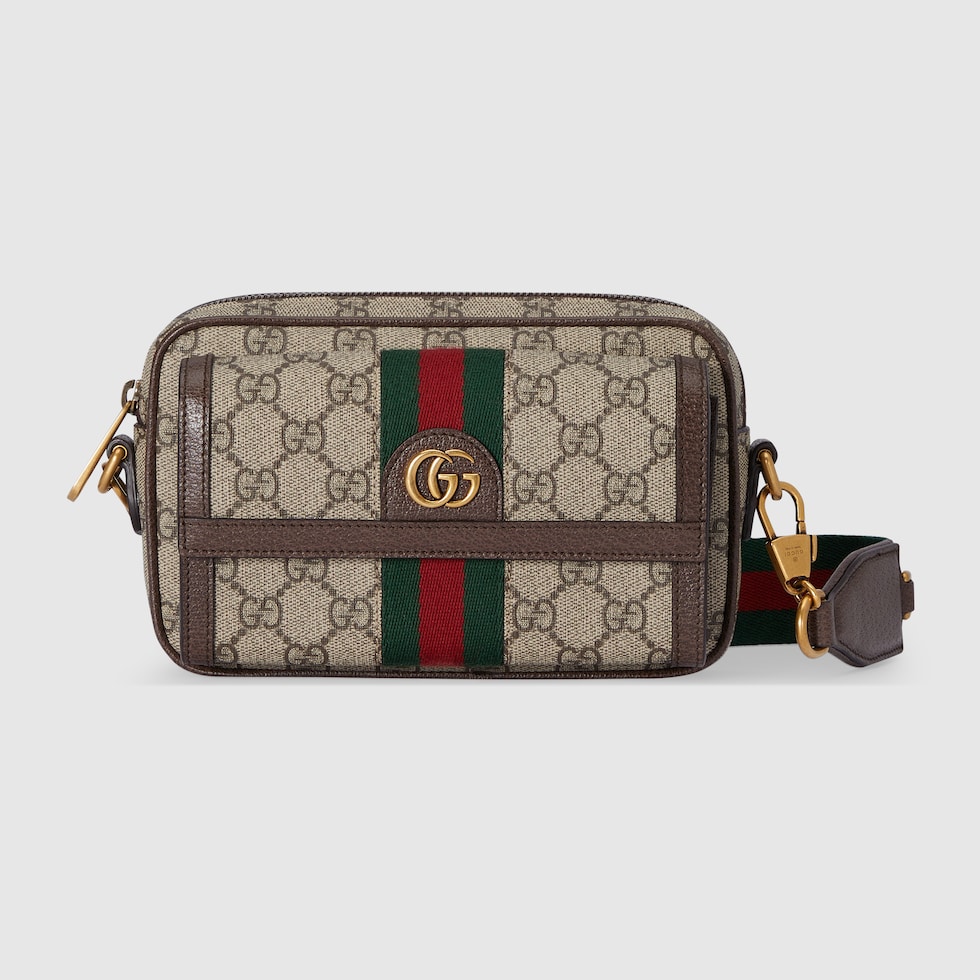 Minibolso Ophidia en supreme beige y ébano | GUCCI® ES