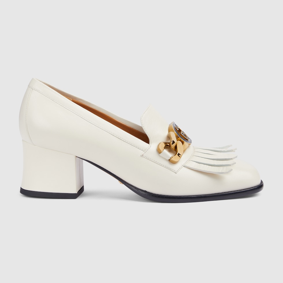 Gucci block hot sale heel pumps