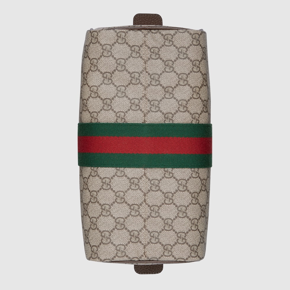 Toiletry case with  in beige and ebony Supreme GUCCI® UK