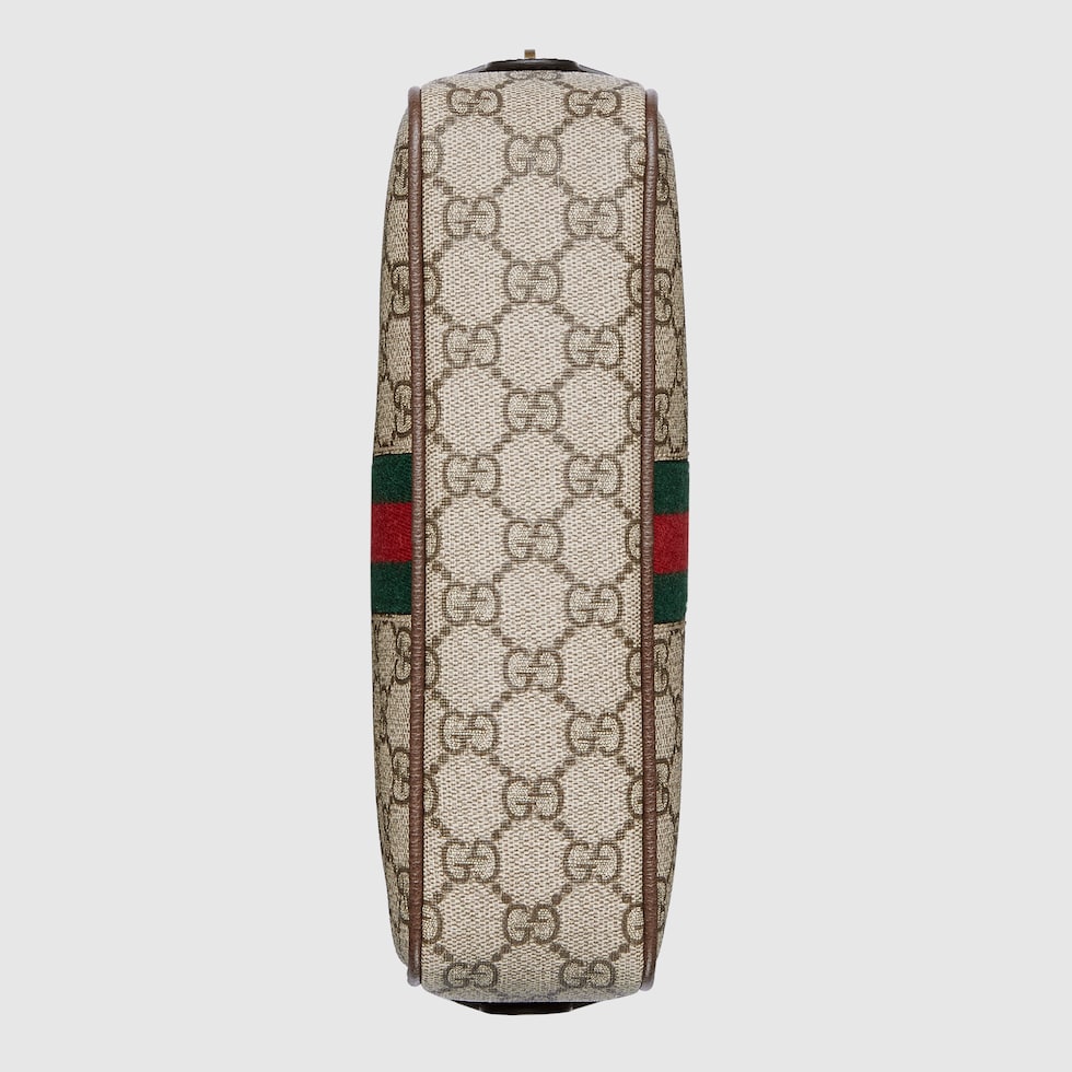 Gucci Savoy small toiletry case in beige and ebony Supreme