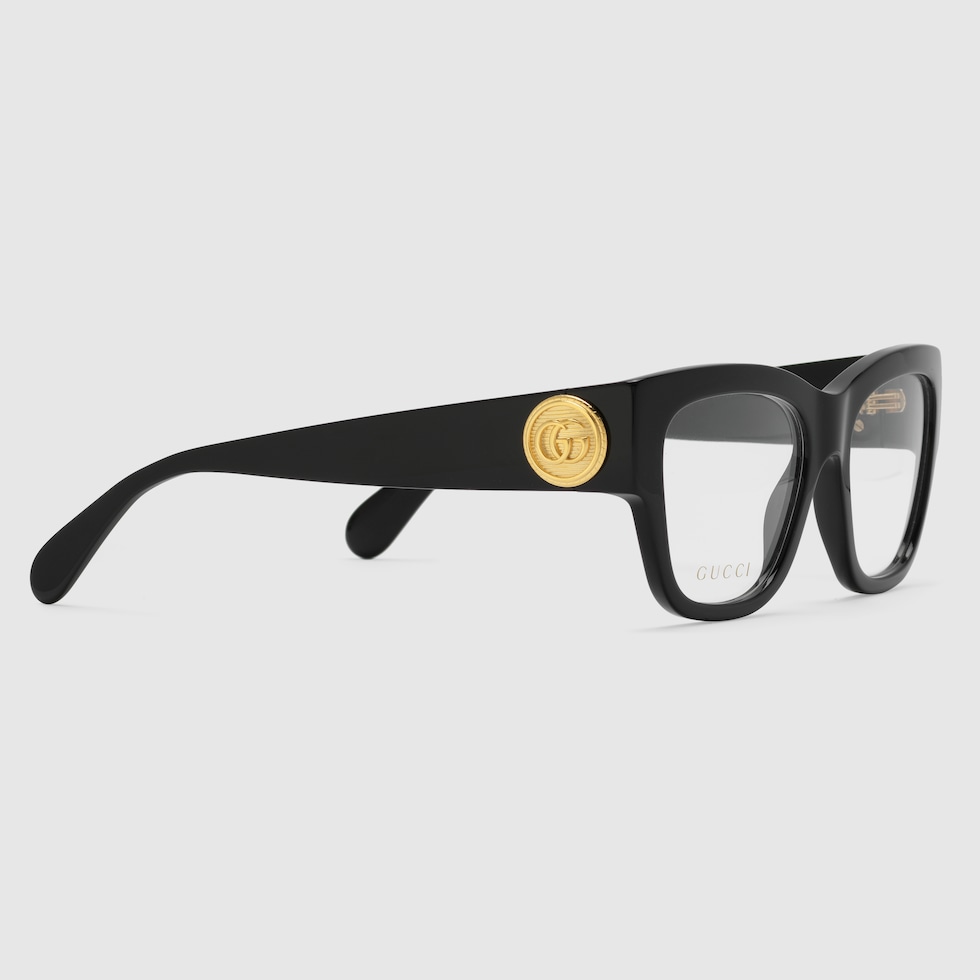 Оправа для оптических очков прямоугольной формы inчерный ацетат | GUCCI ...