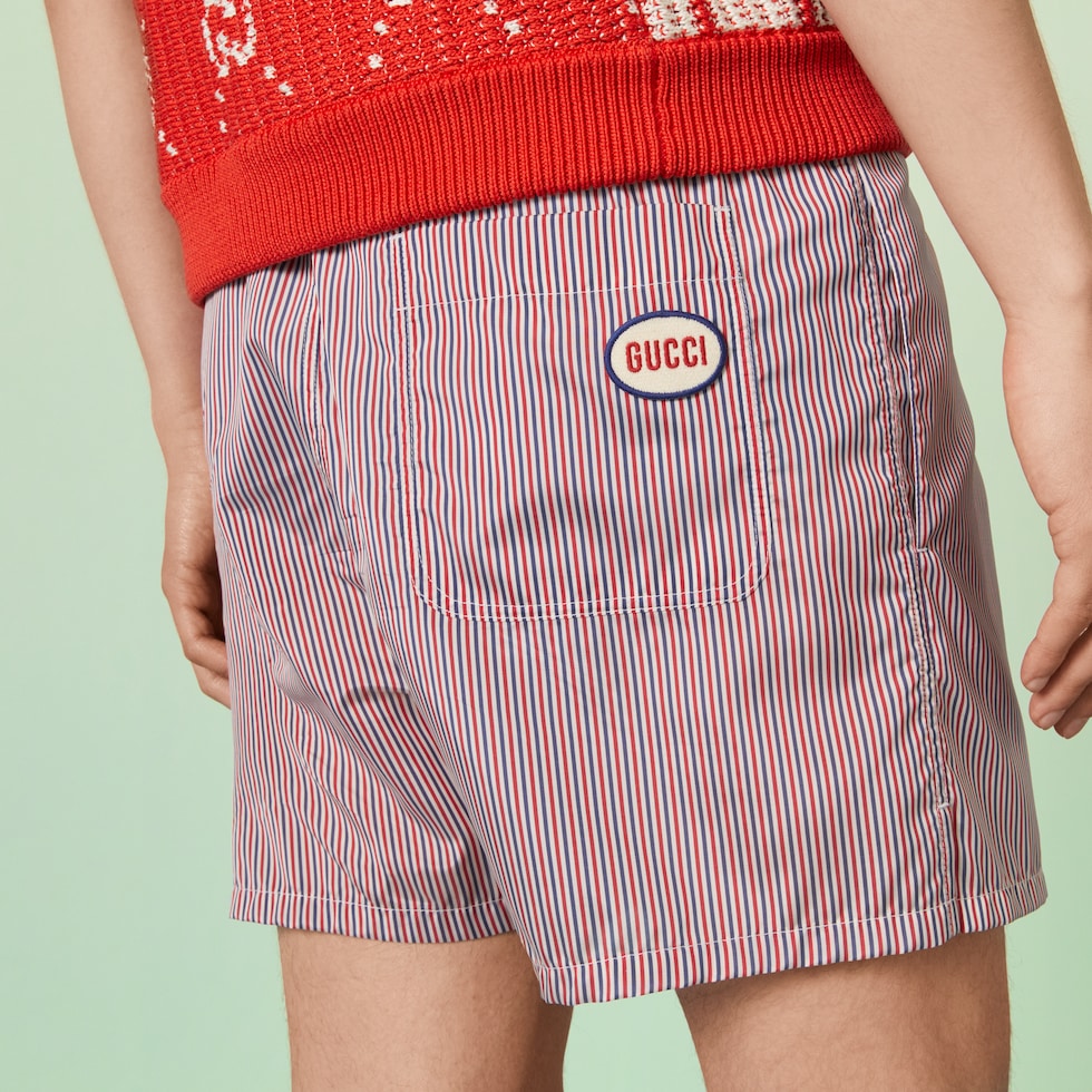 Red gucci swim shorts outlet