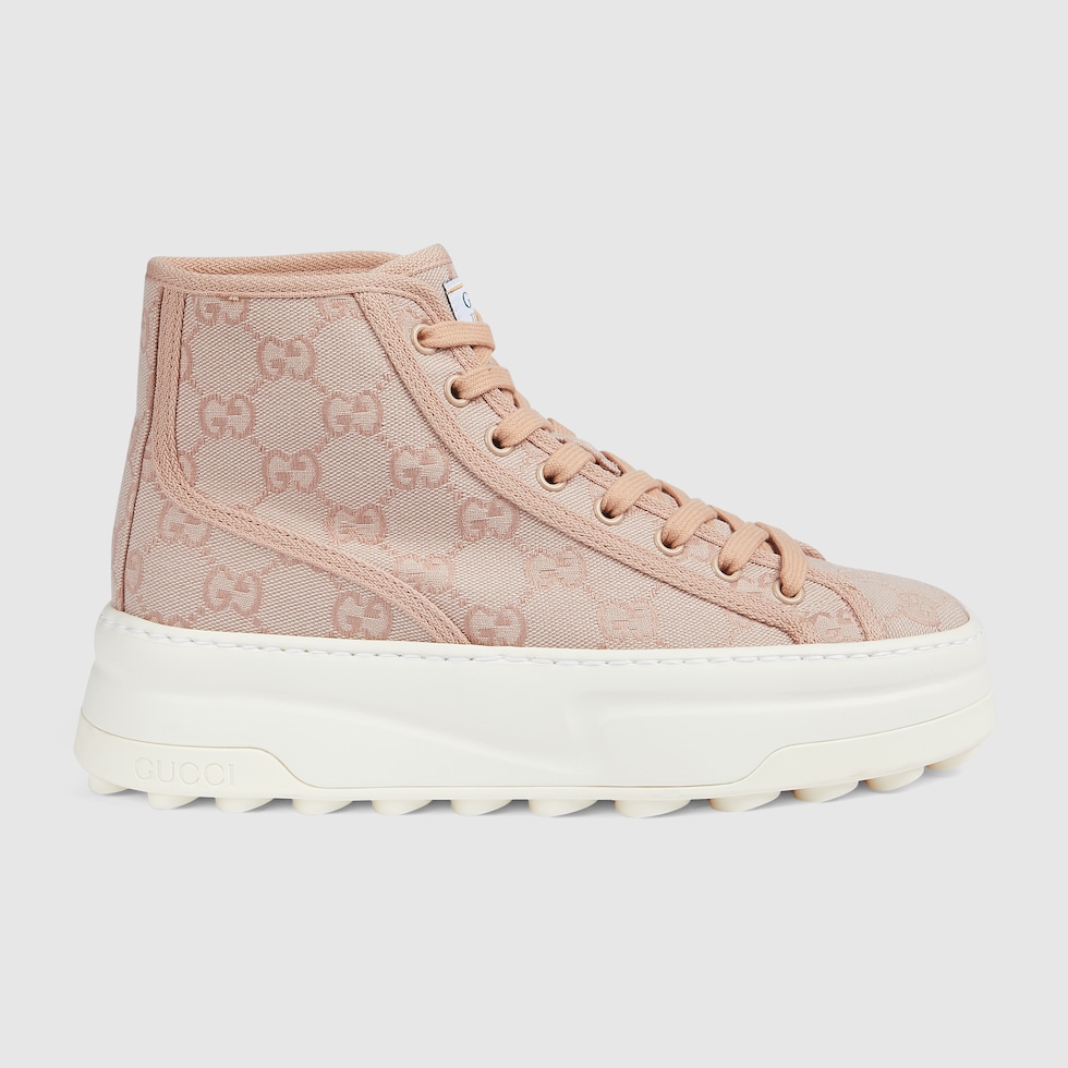 Pink and white gucci on sale shoes