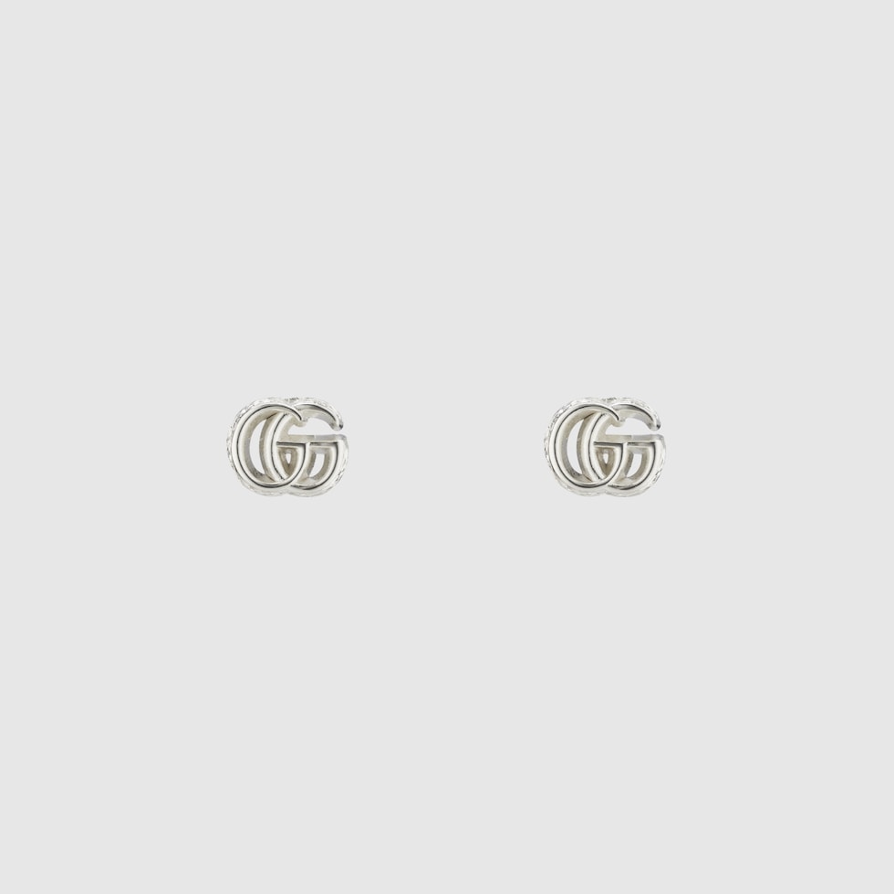 GG Marmont earrings in 925 sterling silver | GUCCI® US