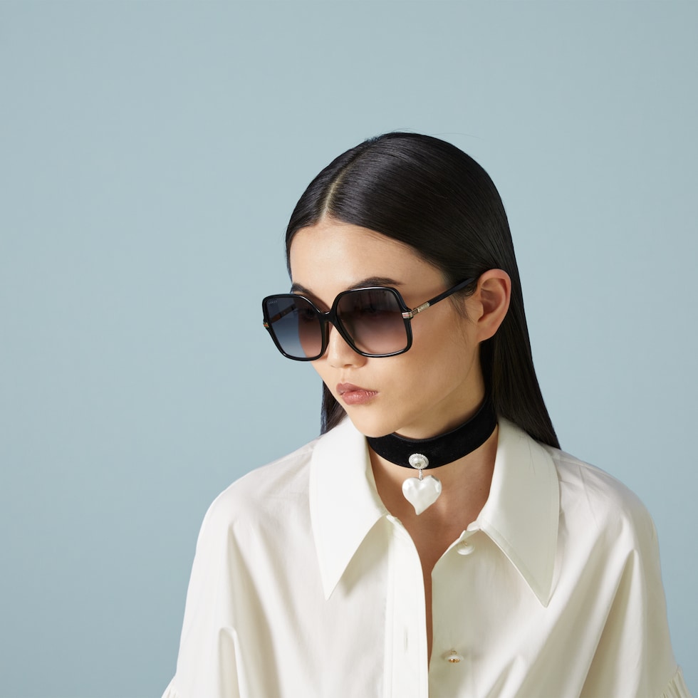 GUCCI スクエアフレムサンクラス GG1848S 002HVBW Gucci GG1848S Square Sunglasses | Fashion Eyewear