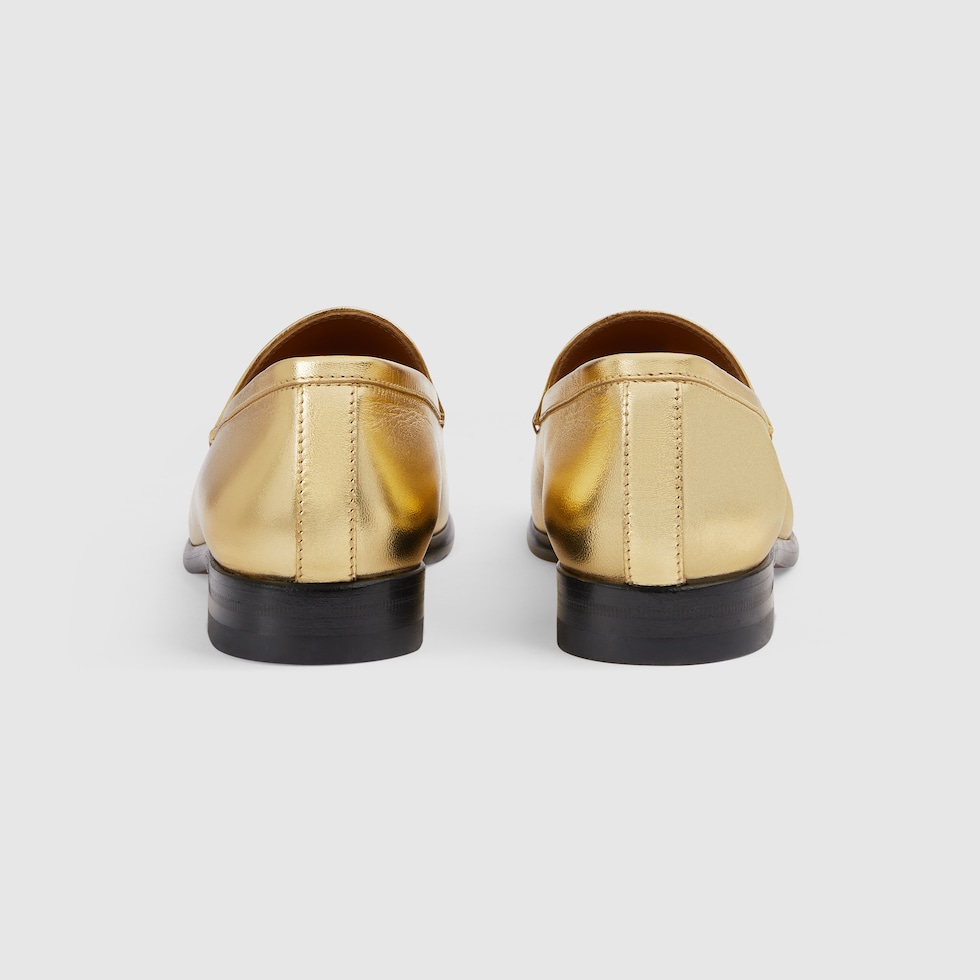 Gucci gold sales loafer