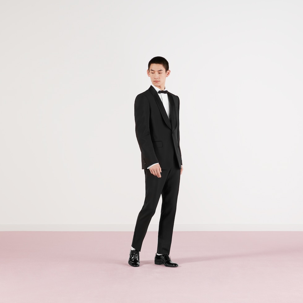 GUCCI スーツ Slim fit wool suit in black | GUCCI® US