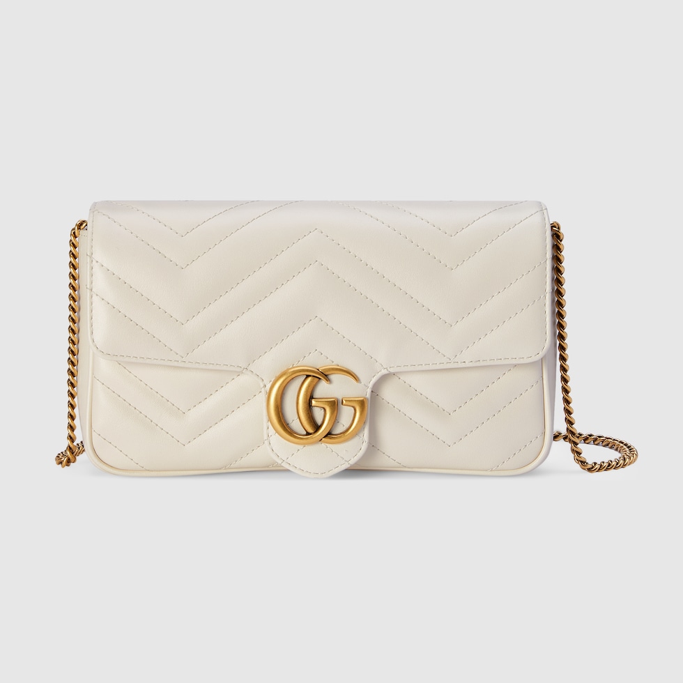 GG Marmont super mini bag in white leather GUCCI Canada