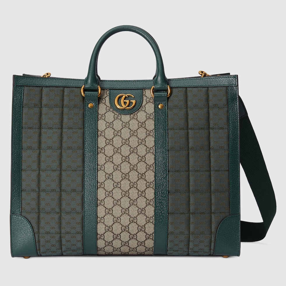 Gucci Beige/Blue GG Canvas Icon Bit Hobo Bag | Yoogi's Closet