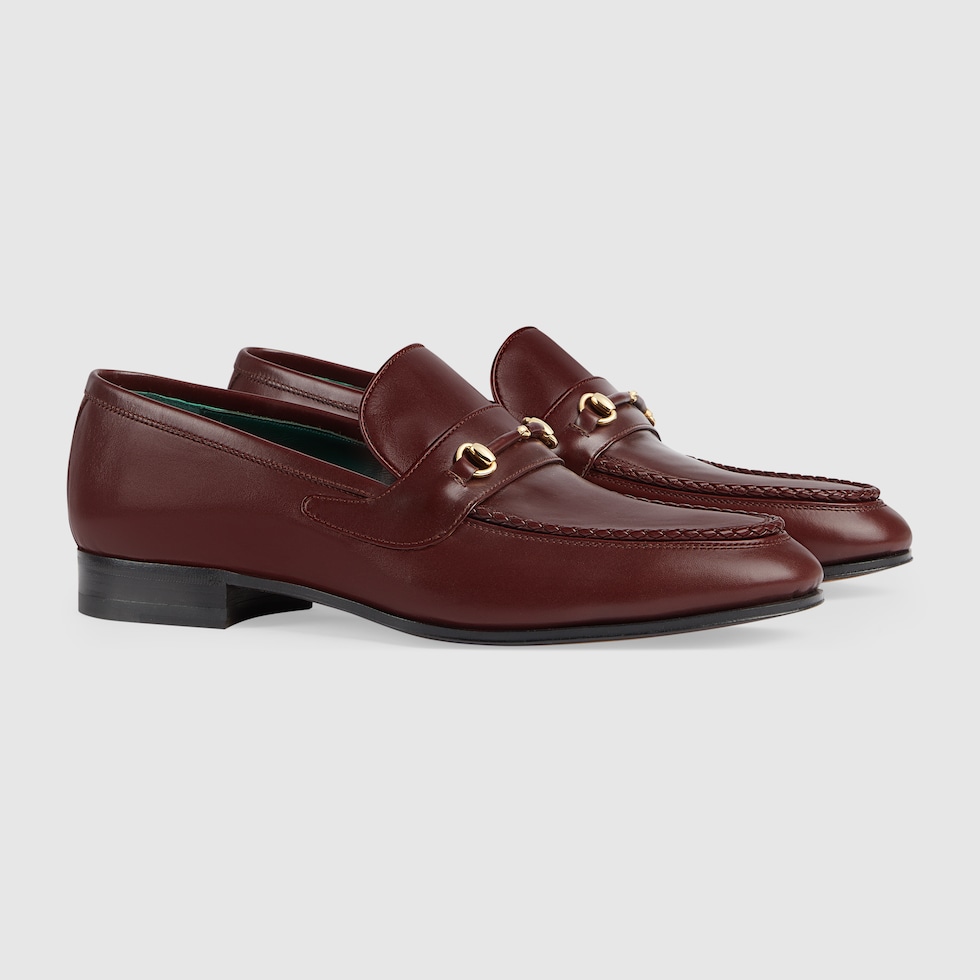 Maroon and gold loafers best sale