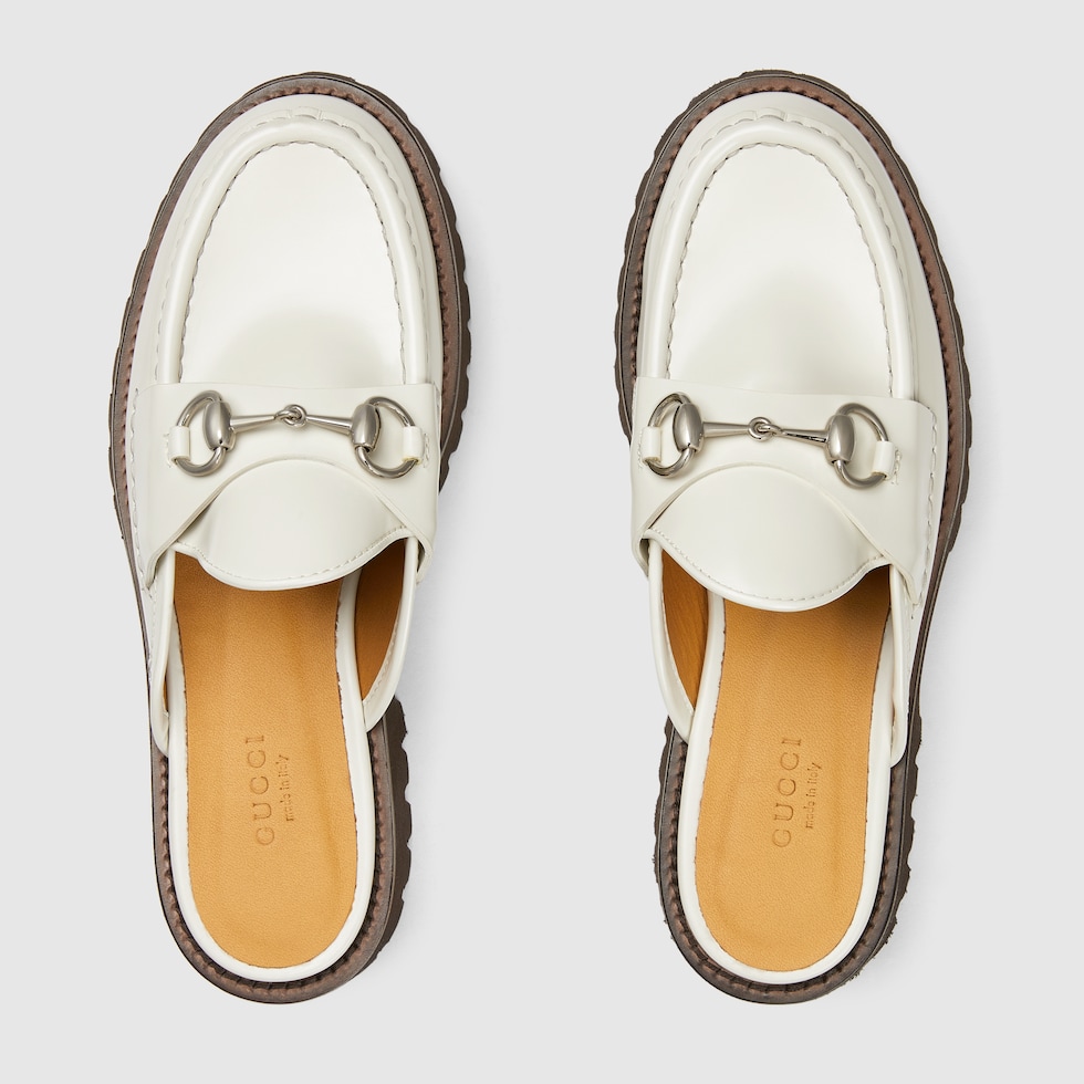 Gucci best sale mules white