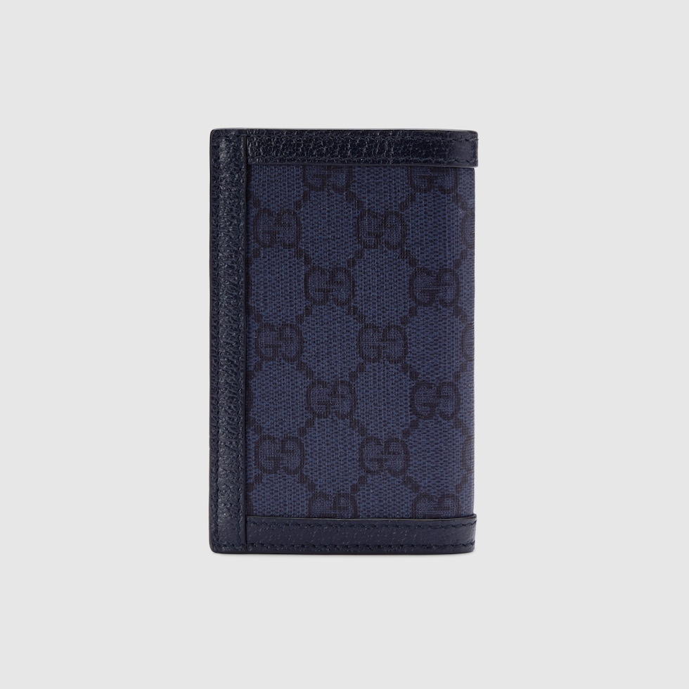 ★Gucci★Ophidia Card Case Wallet★Ivory Ebony Ophidia card case wallet in beige and blue Supreme | GUCCI® US