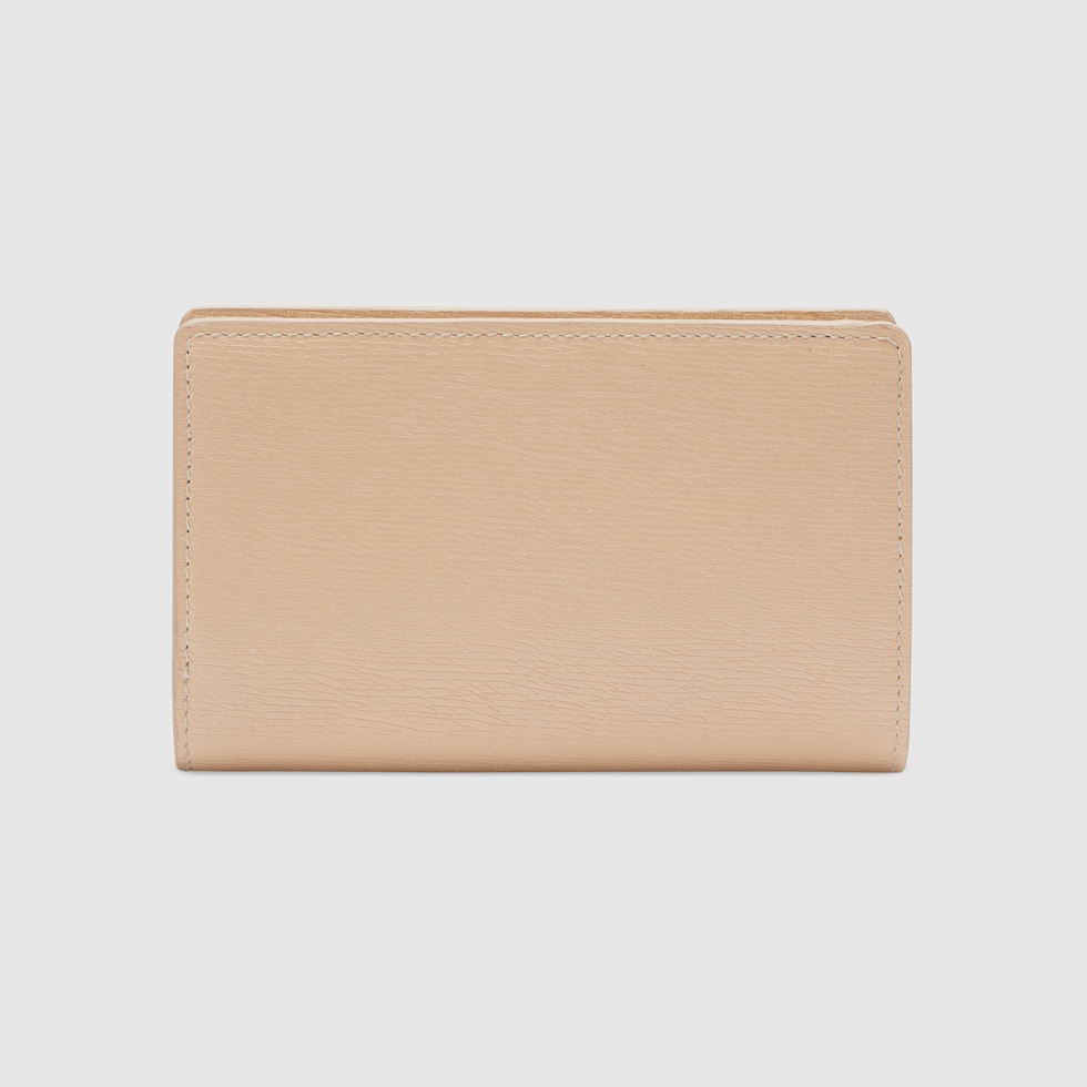 Burberry link detail leather ziparound outlet wallet