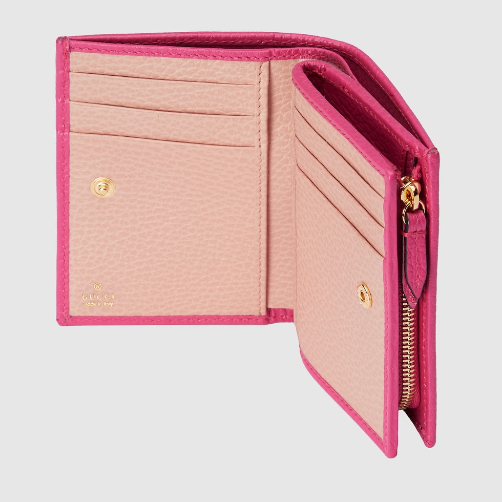 Gucci 2026 GG Marmont Bi-fold Wallet Black Red Leather 280859 main image 0