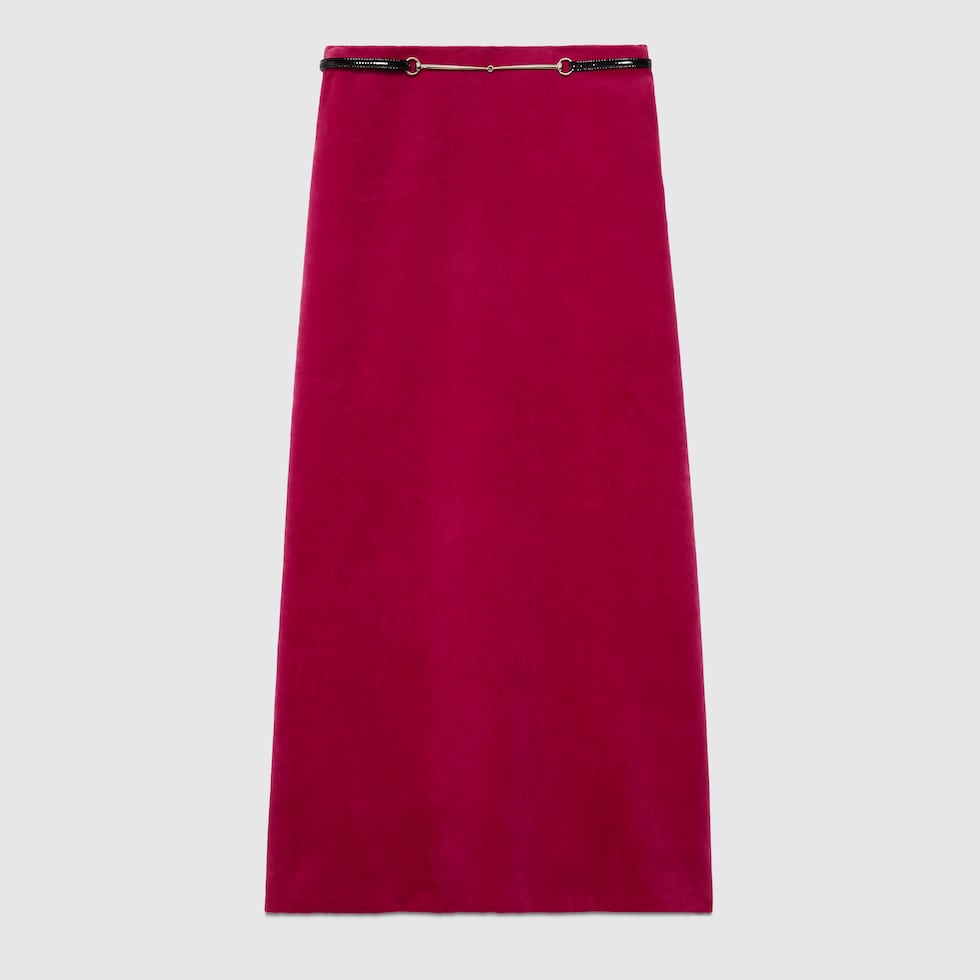 Gucci rainbow sales velvet skirt