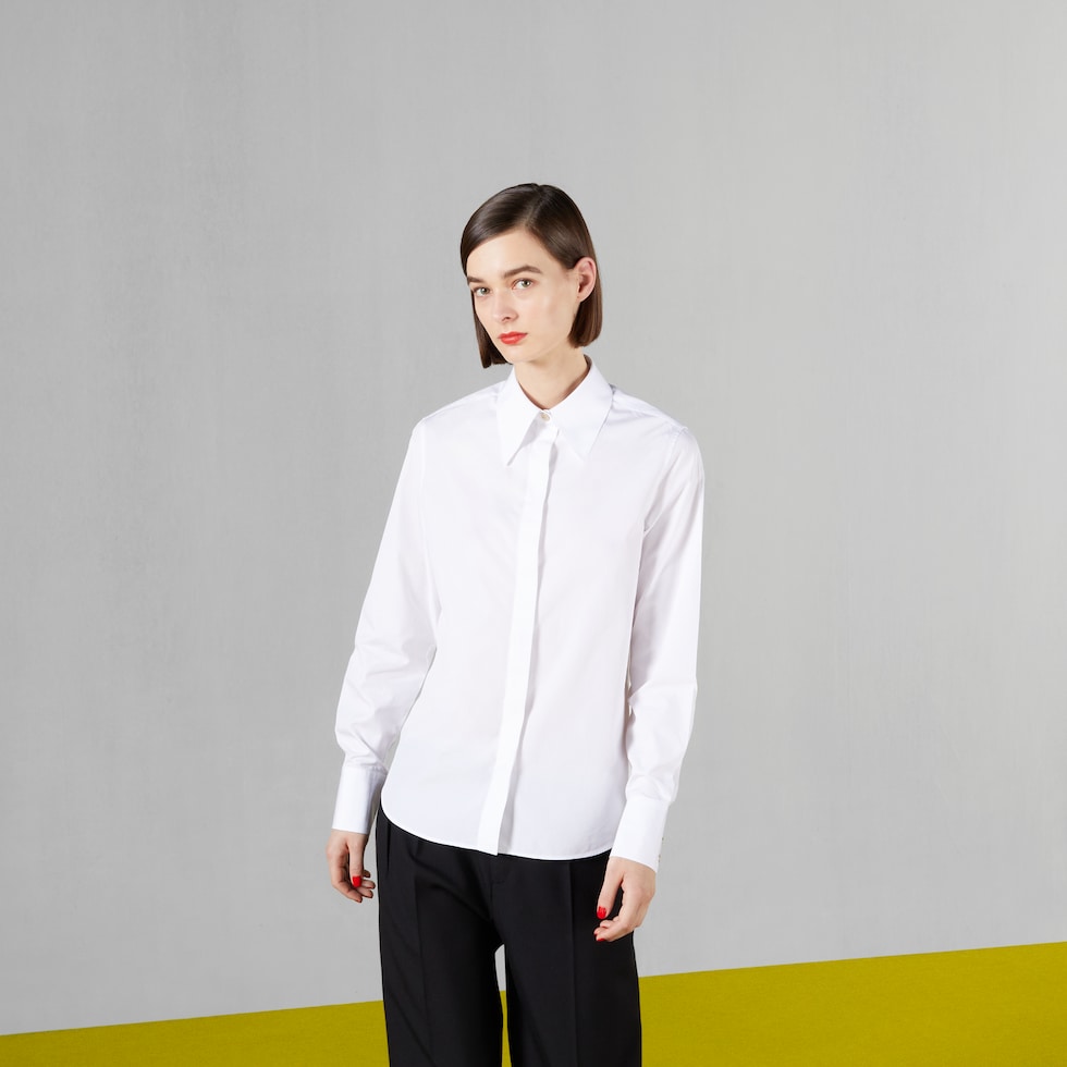 Gucci new arrivals camisa blanca
