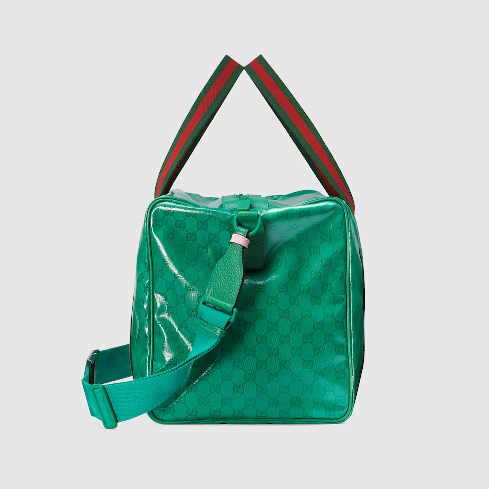 Large duffle bag with  in green GG Crystal canvas GUCCI® 香港