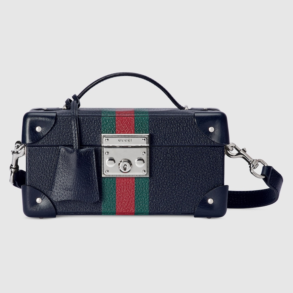 GUCCI アクセサリーケース セット Gucci Savoy〕ジュエリーケースダークブルー レザー | GUCCI公式