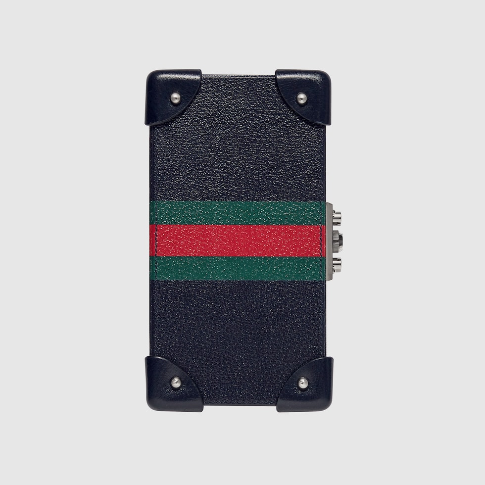 Gucci Savoy〕ジュエリーケース ・ダークブルー レザー | GUCCI公式