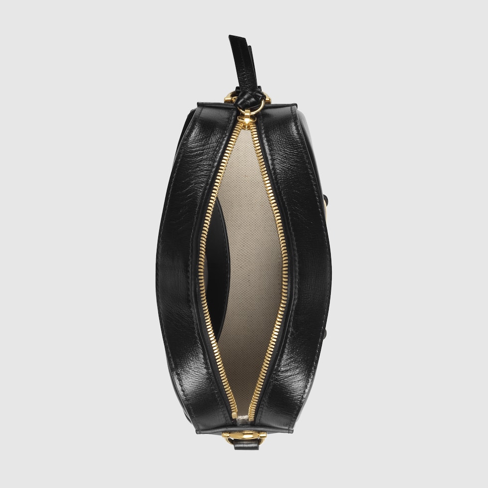 Gucci Horsebit 1955 small camera bag in black leather