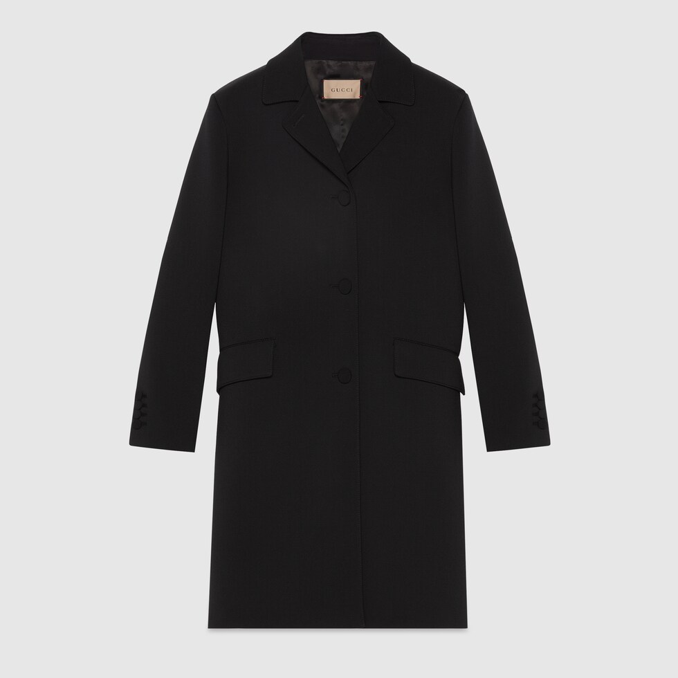 Gucci black best sale coat