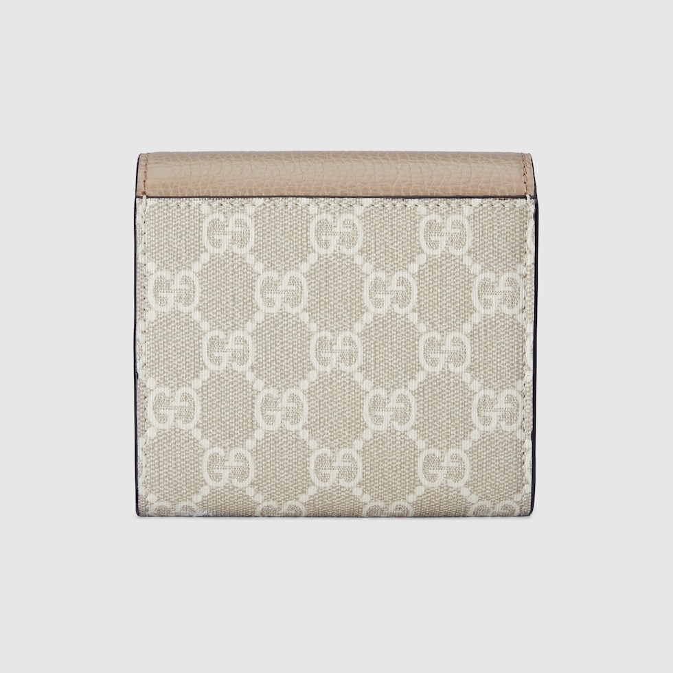 ダブルG バイカラー ミディアム ウォレット ・オートミール