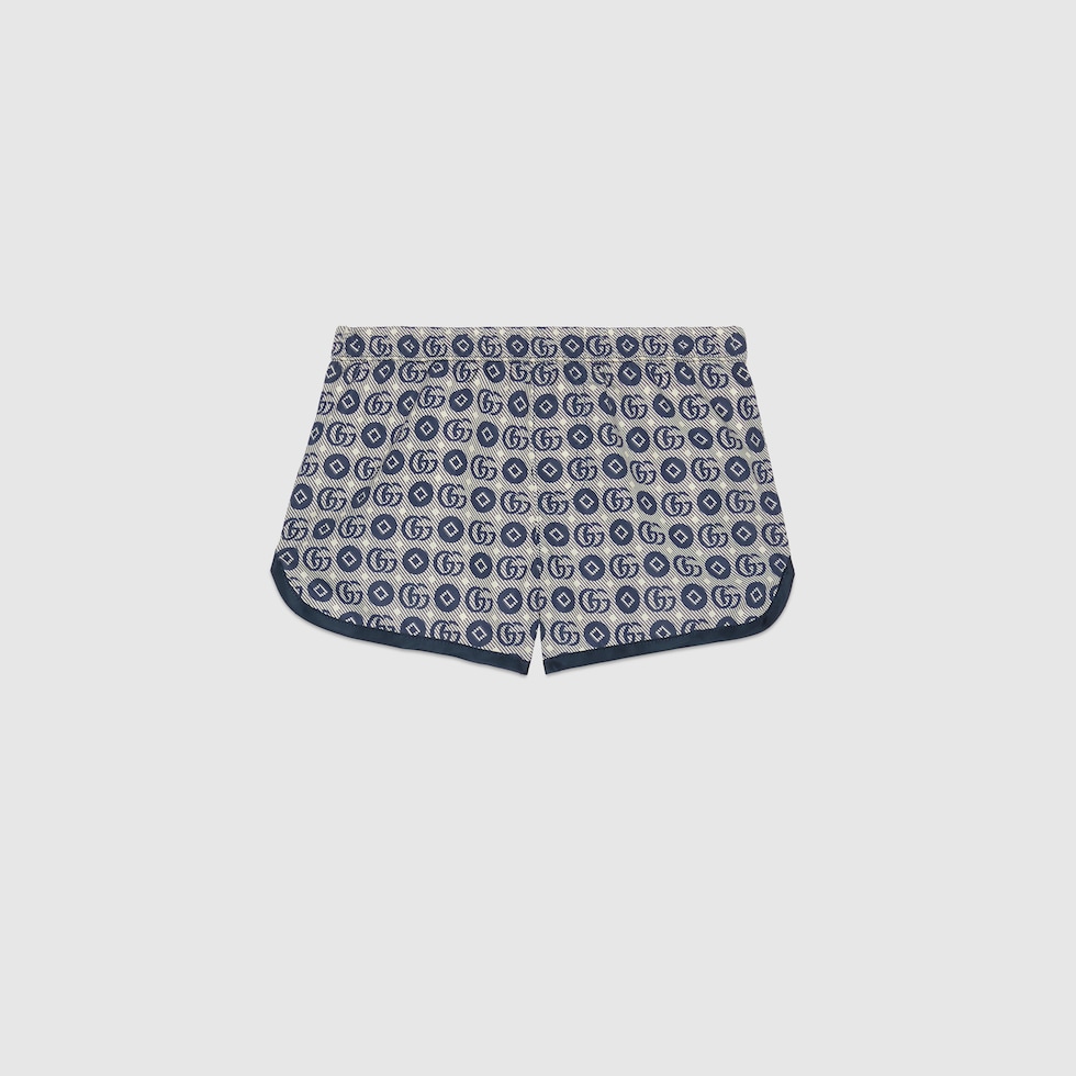 Baby Double G swim shorts in blue GUCCI NL
