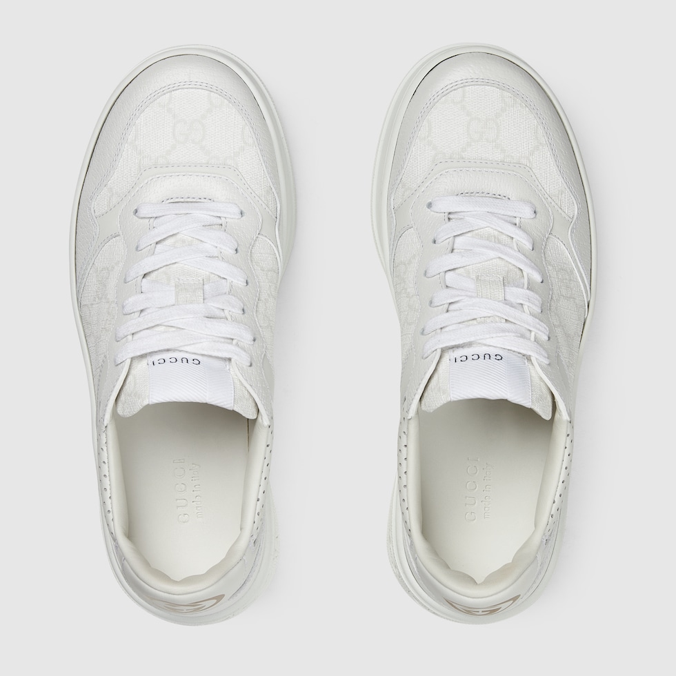ウィメンズ GG スニーカー ・ホワイト＆グレー GGスプリーム