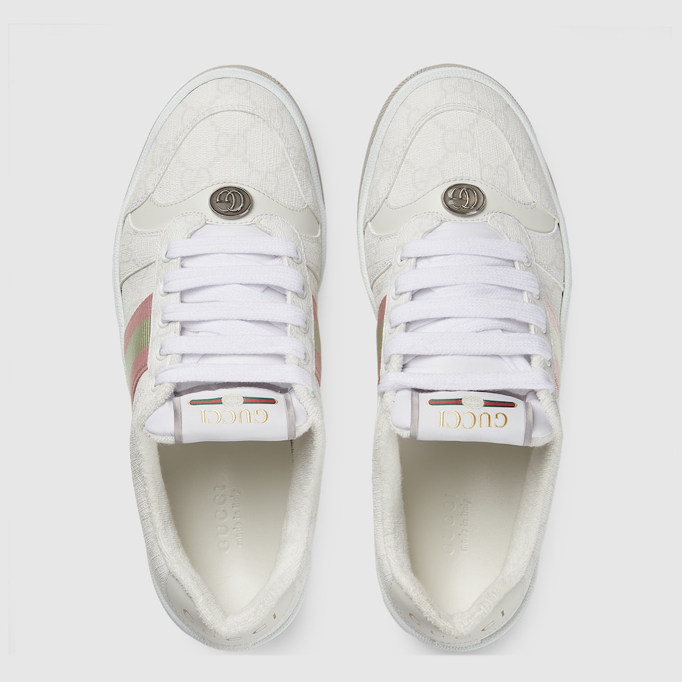 Women's Screener sneaker in white GG Supreme | GUCCI® US